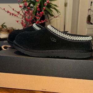 UGG Black Suede Slippers